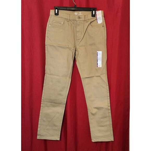 Wonder Nation Women's Khaki Jeans Slim Stretch Size 16 - Picture 1 of 16